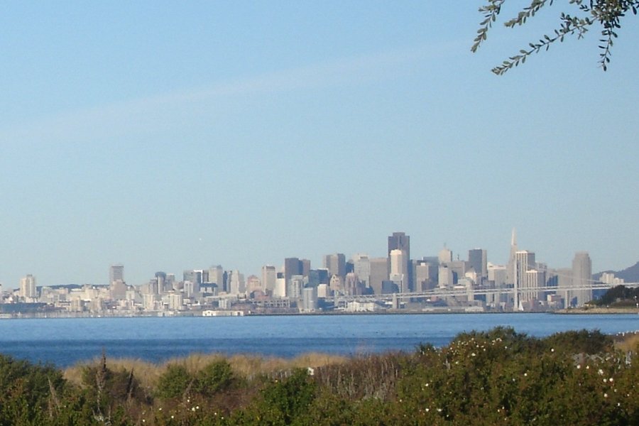 San Francisco, CA: San Francisco City. View of the floating city from Alameda shoreline.