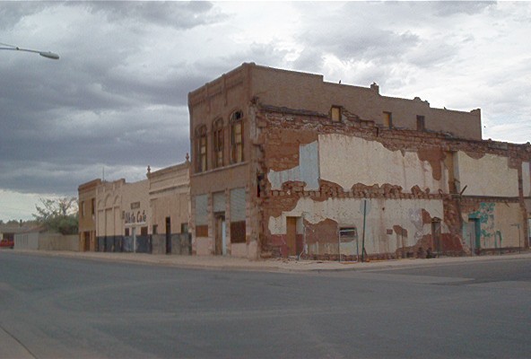 Winslow, AZ: old buildings in Winslow AZ