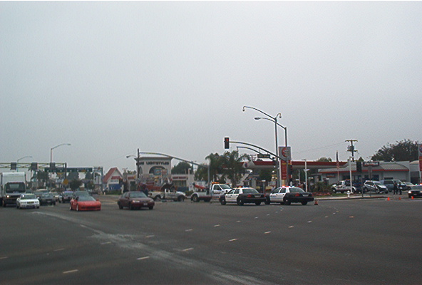 Costa Mesa, CA : busy intersection Costa Mesa CA