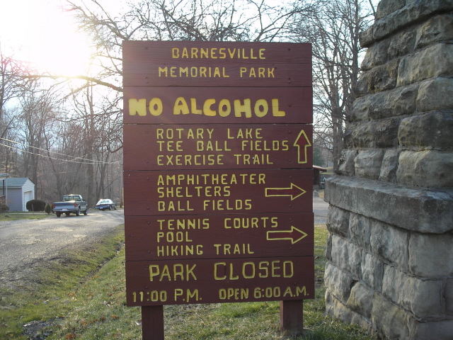 Barnesville, OH : Entering the Park