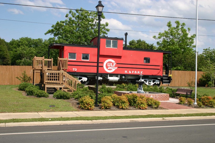 Pineview, GA Rail car in city park photo, picture, image at
