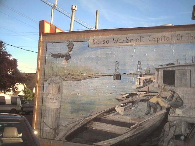 Kelso, WA: The "Kelso, Smelt Capital of the World" Mural