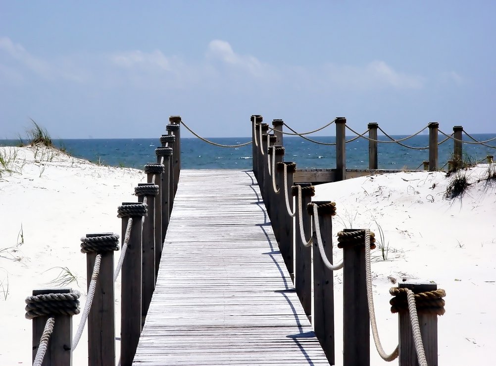 Gulf Shores, AL: private boardwalk to Gulf Shores Beach