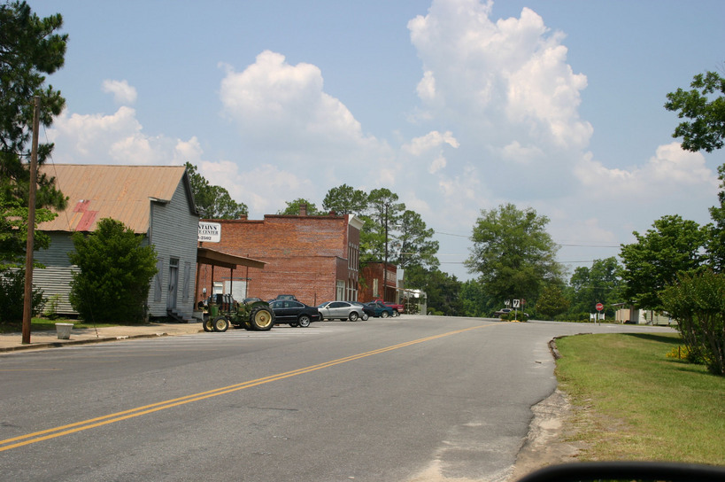 Ailey, GA: Old business center - Railroad Street