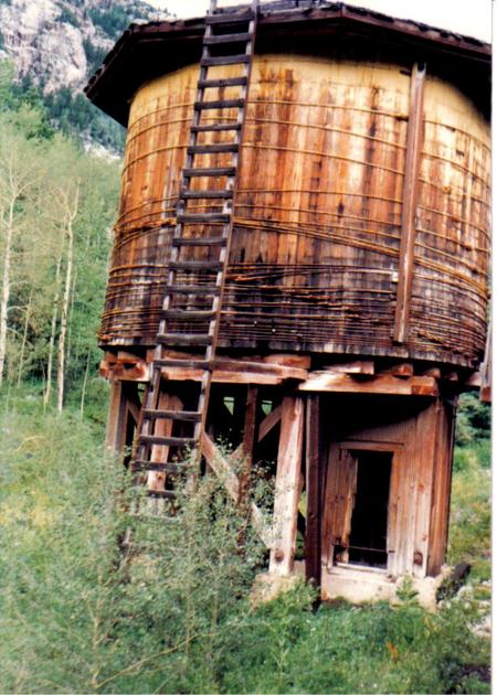 Silverton, CO : Old Water Tank Used For The Silverton Train In Colorado