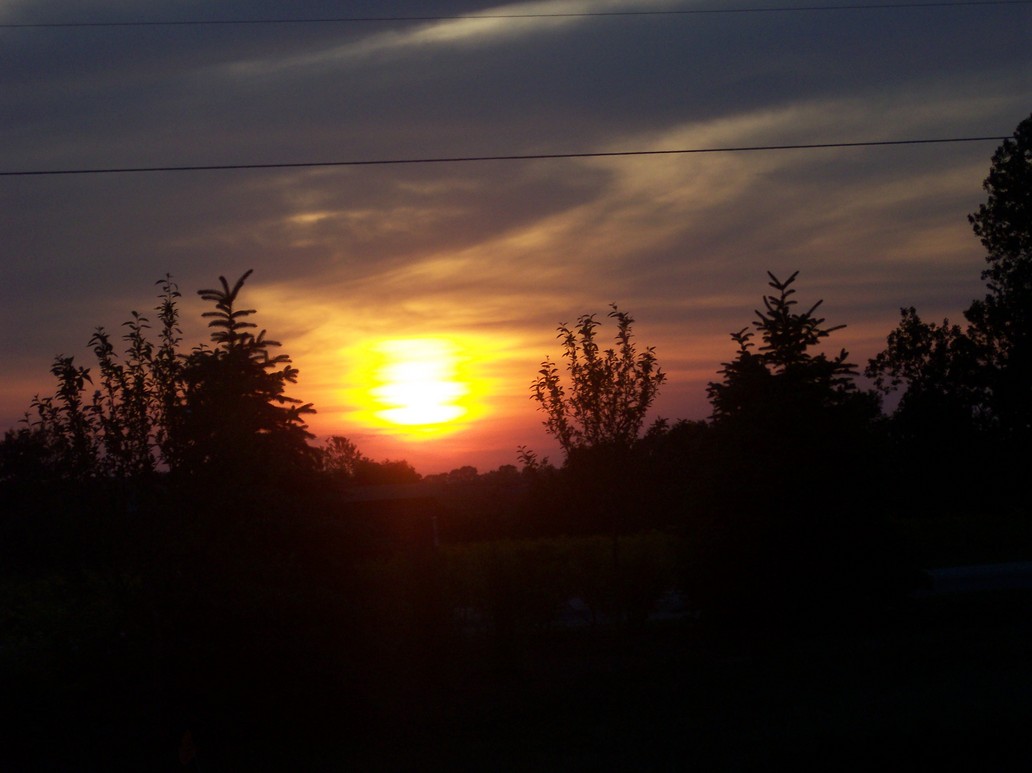 Pittsboro, IN : Sunset from KB Homes subdivision