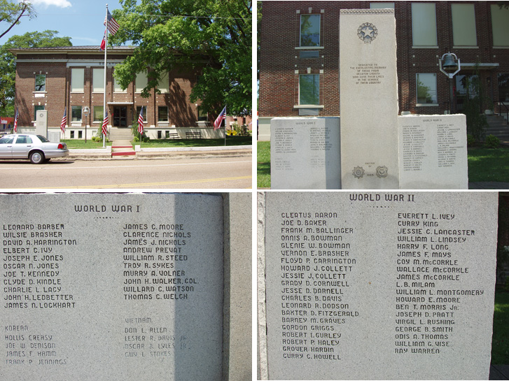 Decaturville, TN: Decatur County Courthouse and Veterans Memorial