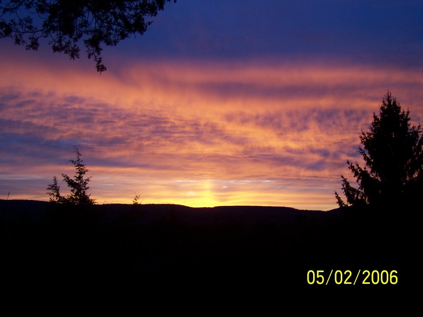Dover Plains, NY: The sunset from Sand Hill Rd