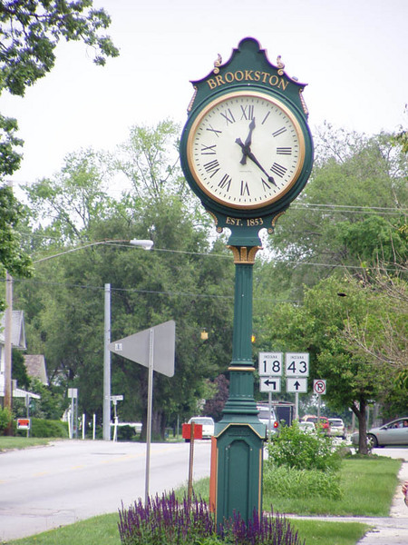 Brookston, IN: You always know what time it is in Brookston