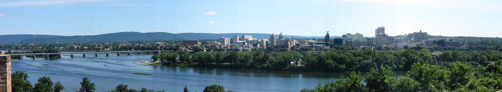 Harrisburg, PA: Panoramic photo taken from Negley Park in Lemoyne