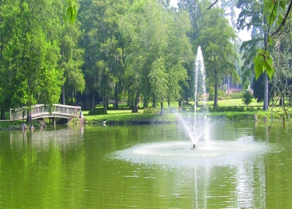 Orangeburg, SC: Turtle Pond located in Edisto Memorial Gardens