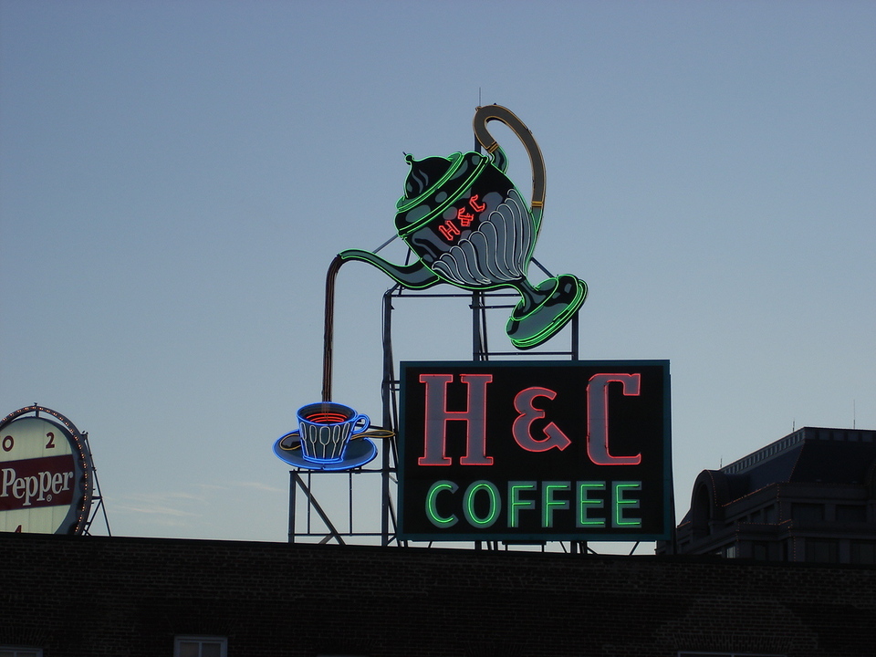 Roanoke, VA: H&C Coffee Sign, Roanoke, VA