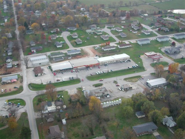 Sparta, MO: Helicopter view of Sparta