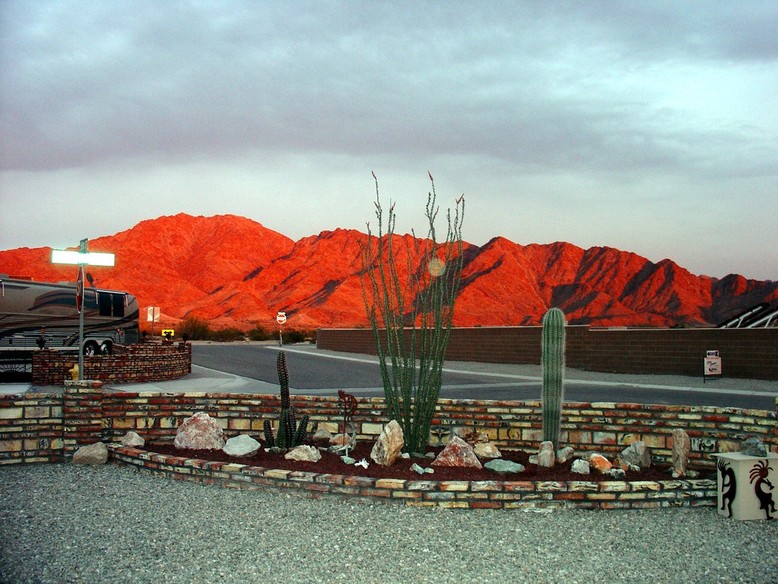 Fortuna Foothills, AZ: Looking East from E 55th ST, Foothills AZ