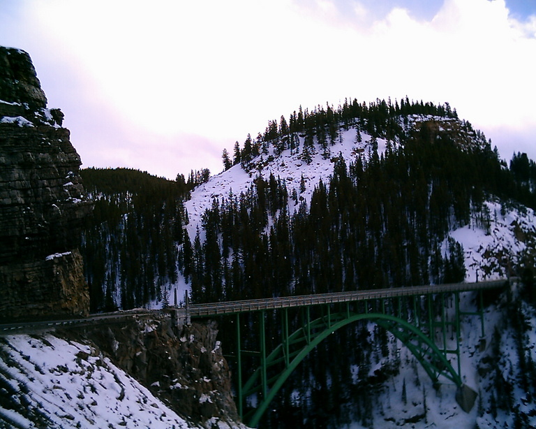 Red Cliff, CO Lover's Leep bridge photo, picture, image (Colorado) at