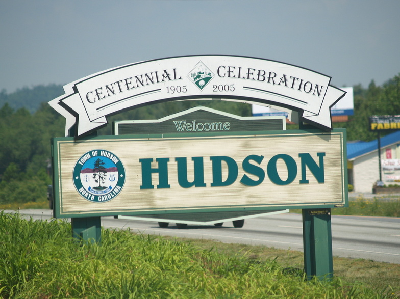 Hudson, NC: Hudson Welcome Sign
