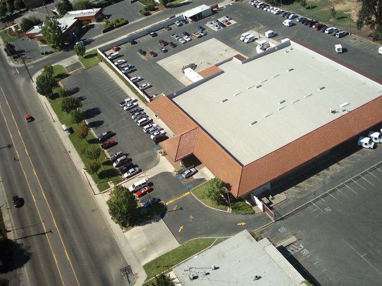 Carmichael, CA : Carmichael Post Office from a model airplane