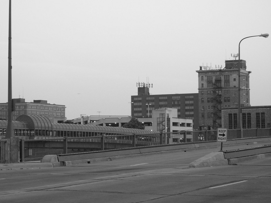 Waterloo, IA: View of West Downtown Area