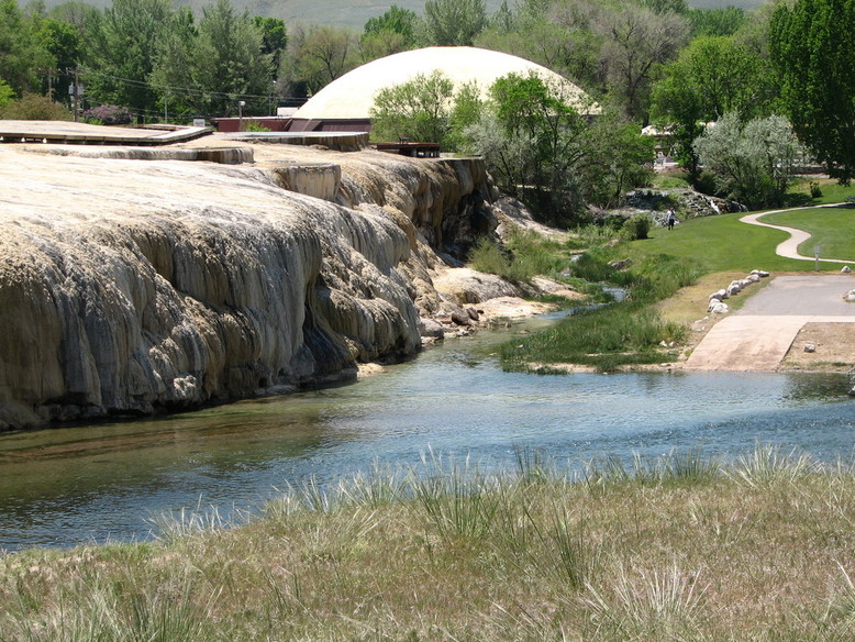 Thermopolis, WY: Hot Springs County Park - The terraces