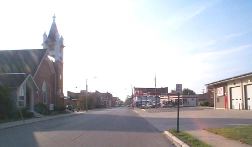 Monroeville, IN: South Street looking East