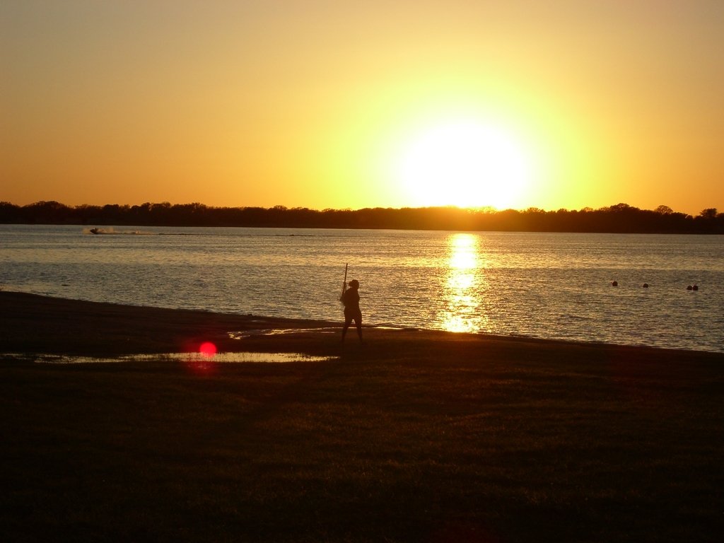 Bryan, TX: Sunset over Lake Bryan