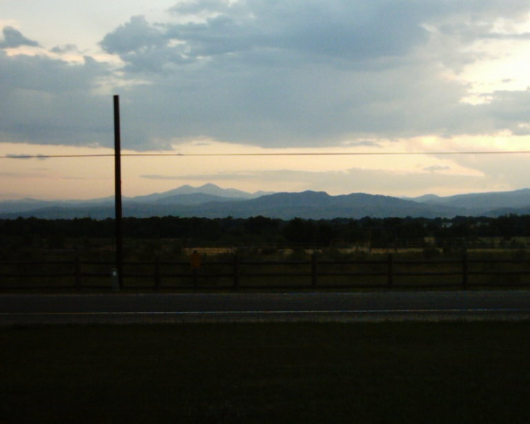 Fort Collins, CO: Foothills at dusk