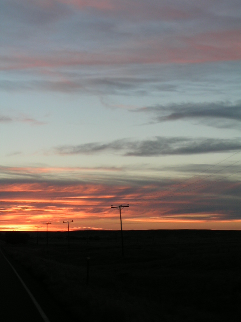 Frazer, MT : Sunset