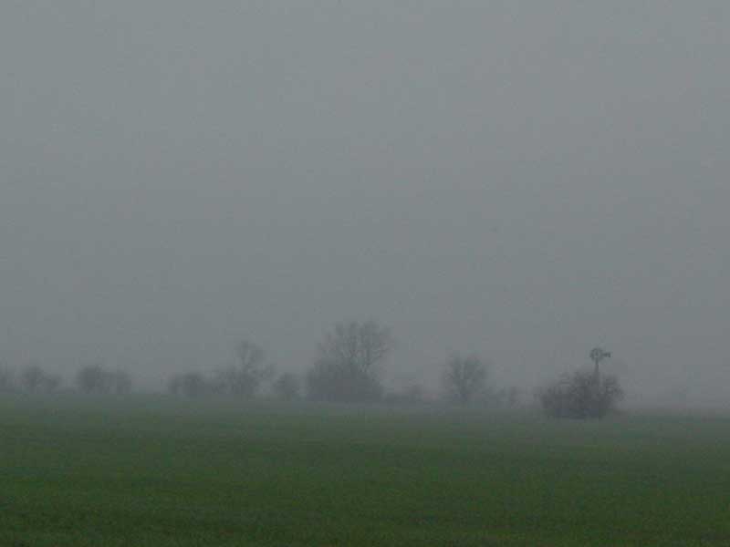 Clearwater, KS Windmill in Fog, Clearwater, KS photo, picture, image (Kansas) at