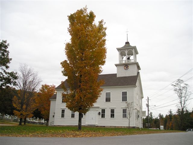 Sutton, NH: Classic New England Baptist Church in North Sutton, NH