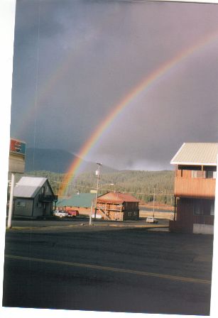 Elk River, ID: Double Rainbow over Elk River