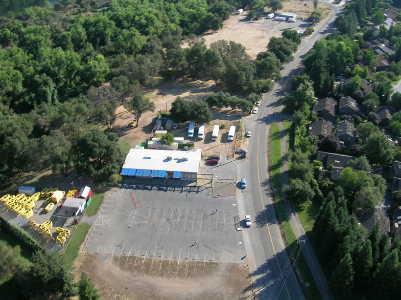 Gold River, CA : Raft rental at Gold River    from my model airplane