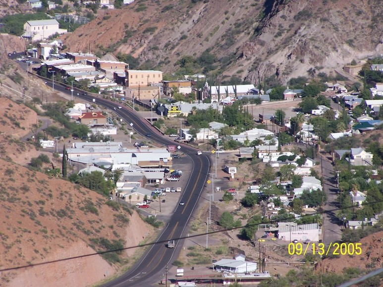 Clifton, AZ: View of Clifton looking down from Morenci
