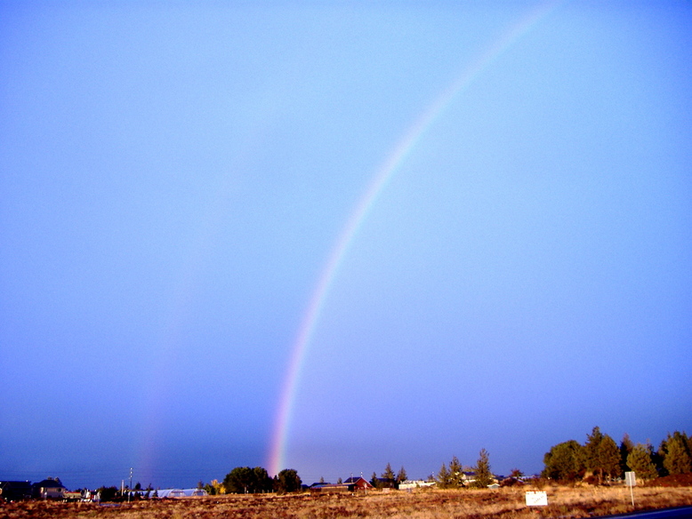 Bend, OR : A double rainbow in Bend, OR