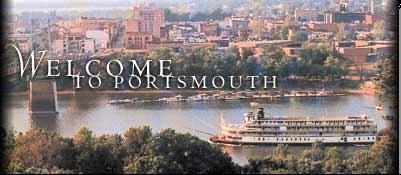 Portsmouth, OH : Portsmouth, Ohio as seen from South Shore, Kentucky