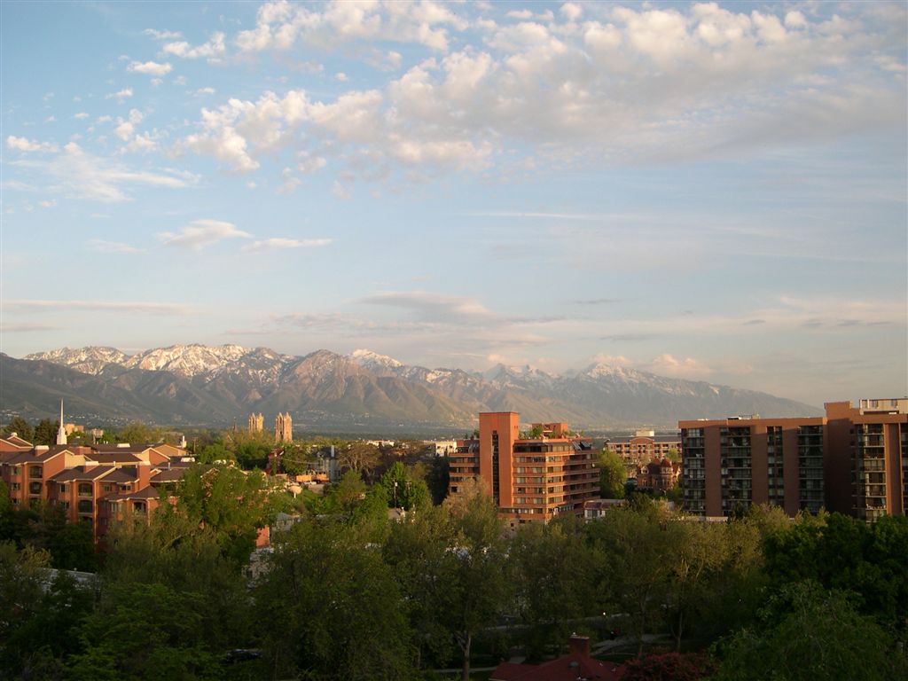 Salt Lake City, UT: View from Capitol Hill of the Wasatch Mountains