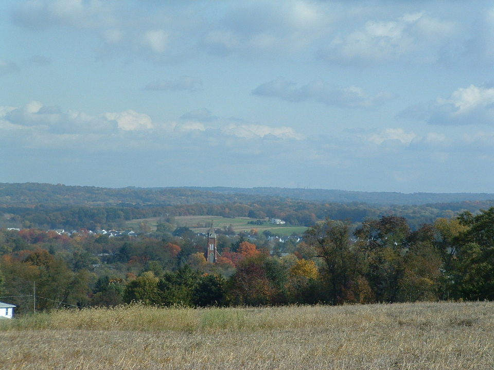 Canal Fult, OH : Top of the town view of Canal Fulton