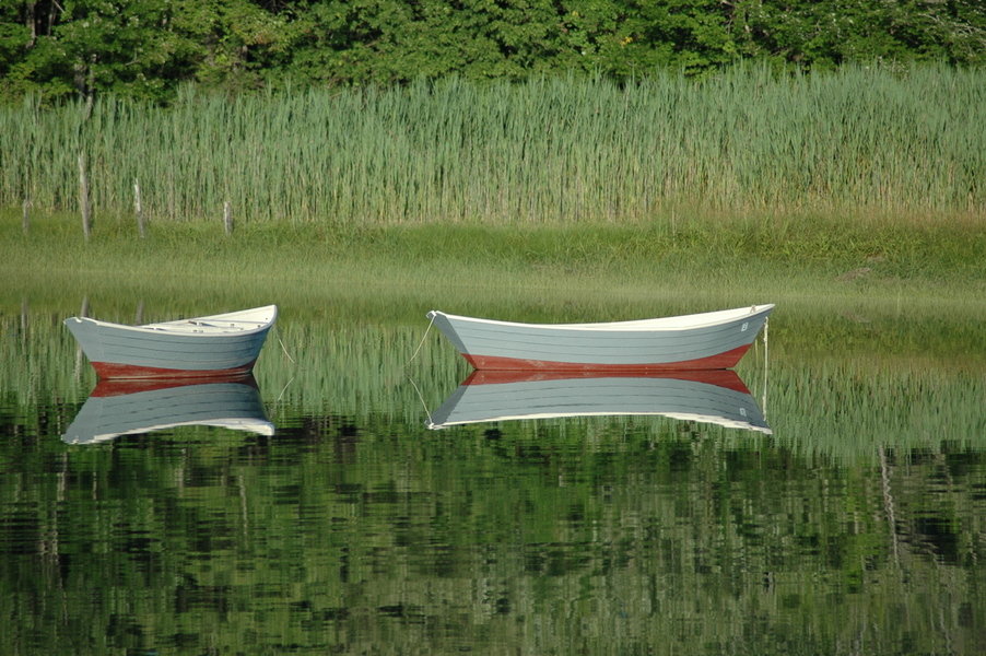 Kennebunkport, ME : Boats in the port.