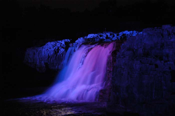 Sioux Falls, SD: The Falls at night
