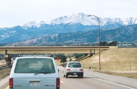 Fountain, CO: View From I-25 Southbound