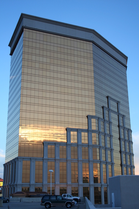 Bossier City, LA: Horseshoe Casino hotel from top of parking garage