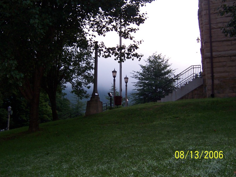 Addison (ster Springs), WV townsqaure in the early morning photo