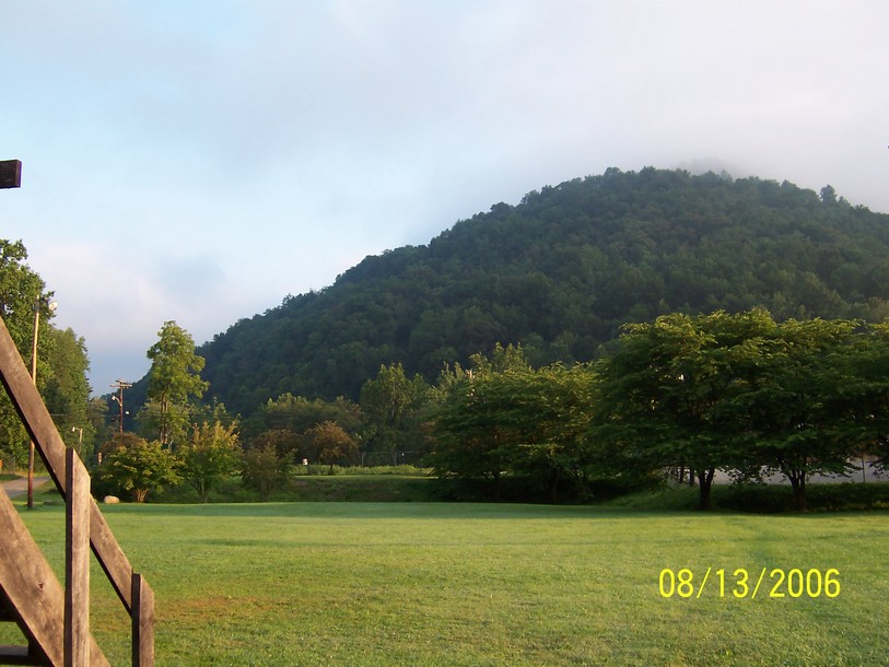 Addison (ster Springs), WV view of mountain from Bakers Island at