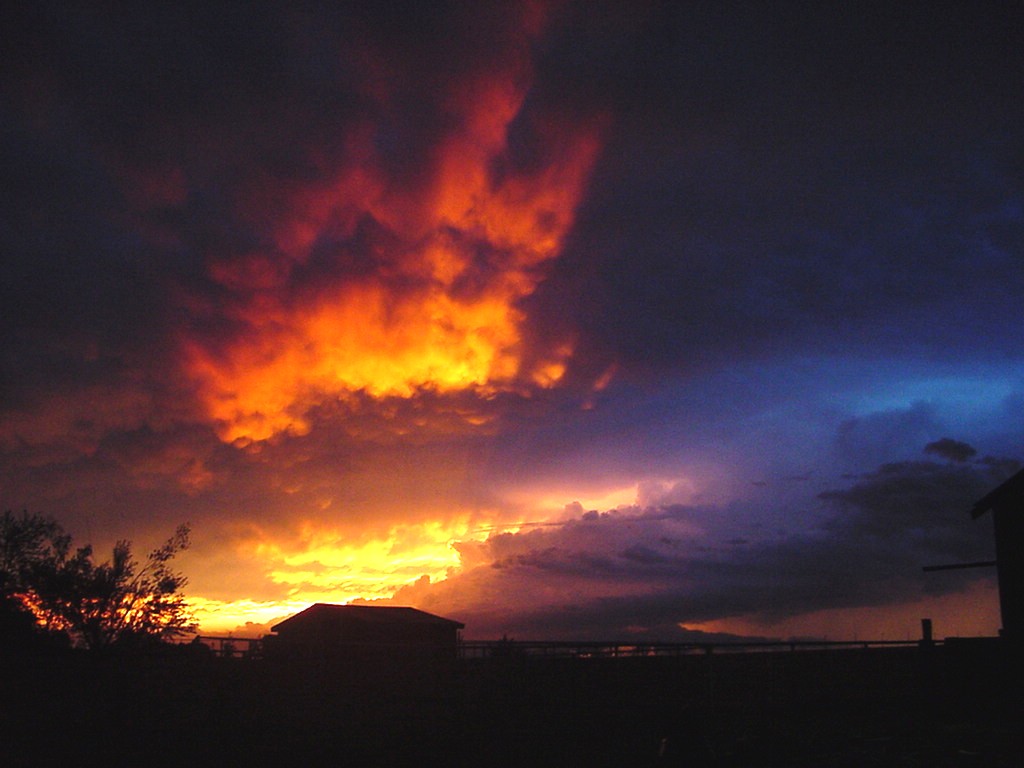Ponca City, OK: The sun set in Ponca