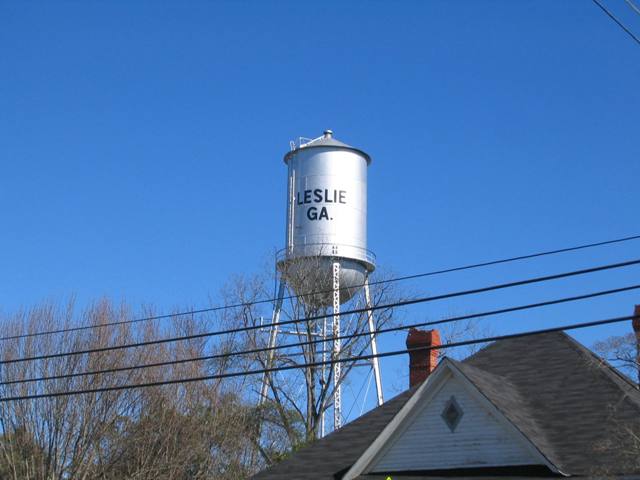 Leslie, GA : Water Tower, Leslie, Ga