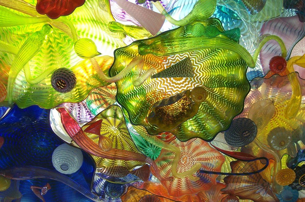 Tacoma, WA: Looking through the Glass Ceiling on the Chihuly Bridge of Glass