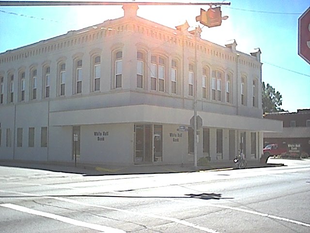 White Hall, IL : White Hall National Bank on Main St. White Hall, IL.