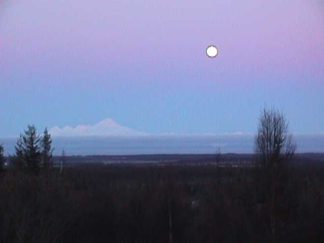 Anchor Point, AK : Iliamna Volcano from the North Fork Road, Anchor Point