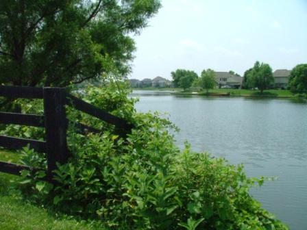 Westfield, IN: The Village Farms Upper Lake looking South from VF Clubhouse