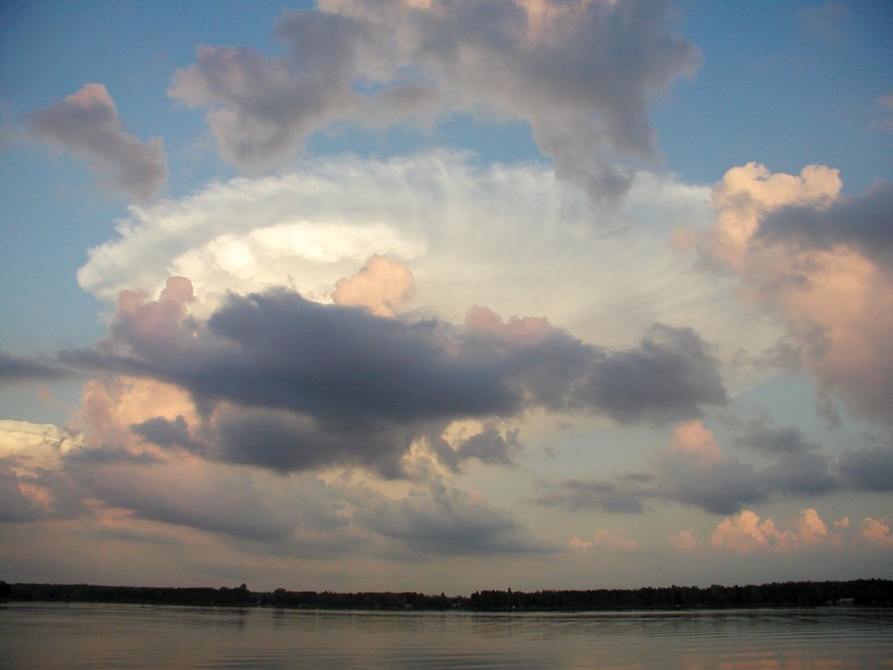 Aitkin, MN : Clouds over Fleming Lake 7/31/05