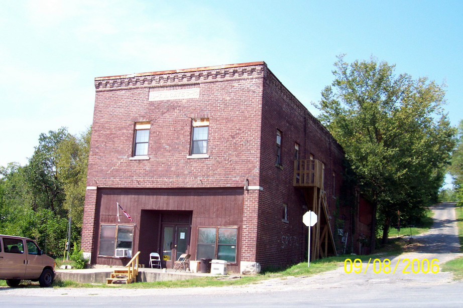 Watts, OK T.A. Cates Building 1913, Most prominent building in town